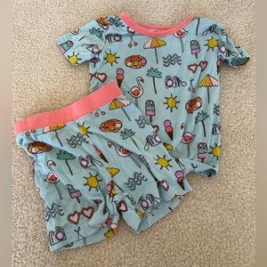 Little Sleepies - Pool Party shirt and shorts pajamas